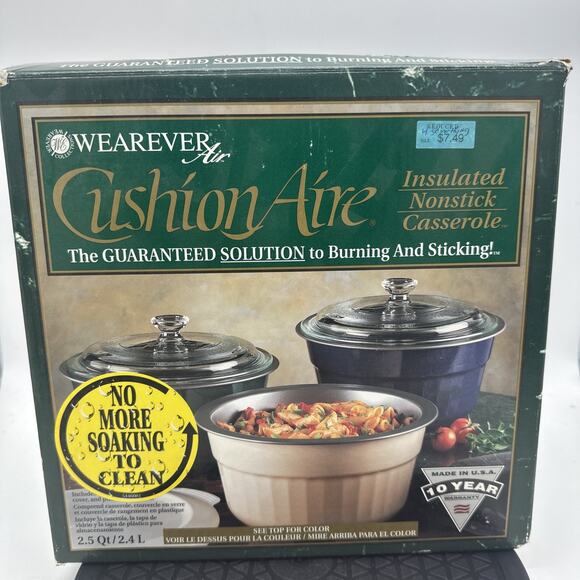 WEAREVER Cushion Aire Aluminum Insulated Non Stick Air Bake Casserole 2.5 QT VTG - Picture 1 of 5